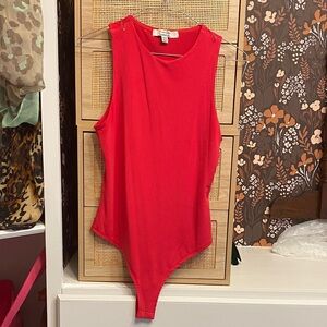 Red Sleeveless Women's Top